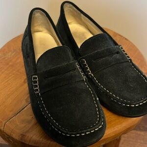 Boys Geox Navy suede slides - size 36